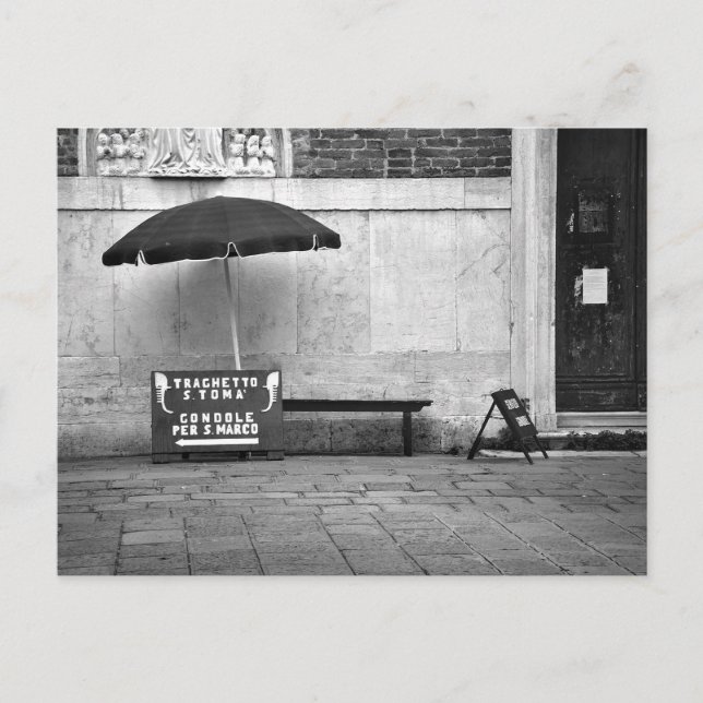 Carte postale de socle Gondolier (Devant)