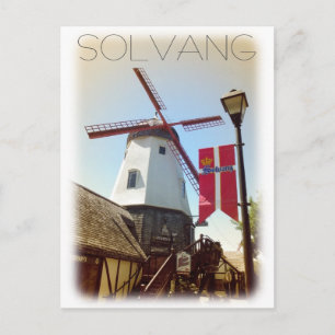 Carte postale de Solvang de style vintage !