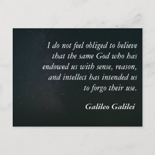 Carte postale de soumission Galileo - sens