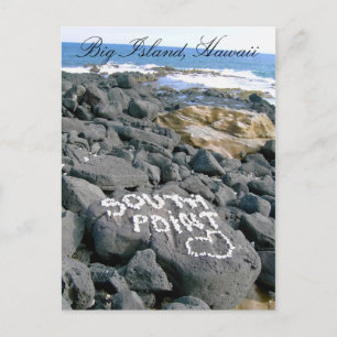 Carte postale de Southpoint, grande île, Hawaï