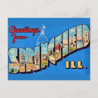 Carte postale de Springfield IL