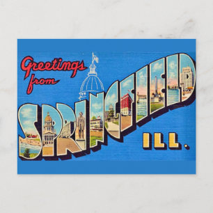 Carte postale de Springfield IL