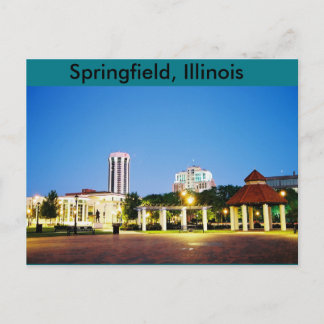 carte postale de Springfield, Illinois