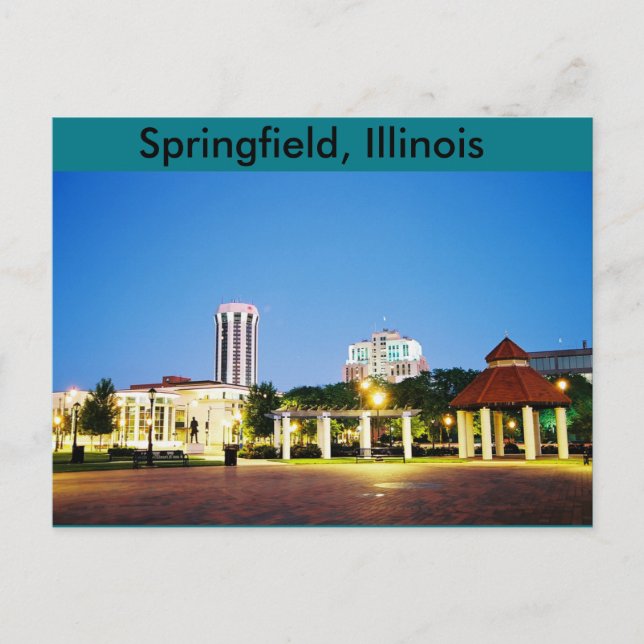 carte postale de Springfield, Illinois (Devant)