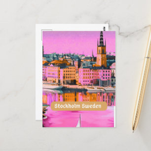 Carte postale de Stockholm Suède, Carte postale de