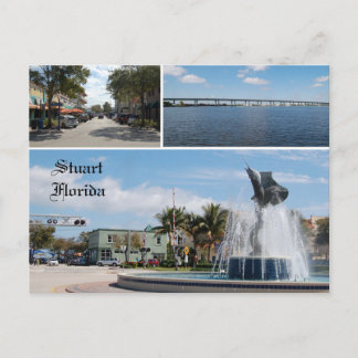 Carte postale de Stuart Florida, Capitale de la me