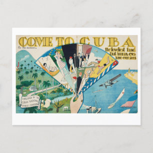 Carte postale de style vintage à Cuba