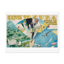 Carte postale de style vintage à Cuba