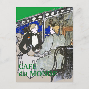 Carte postale de style vintage Cafe Du Monde