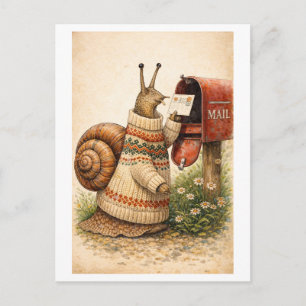 Carte postale de style vintage envoyée par un esca