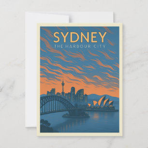 Carte postale de Sydney, la ville du port