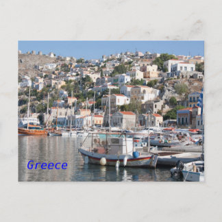 Carte postale de Symi en Grèce