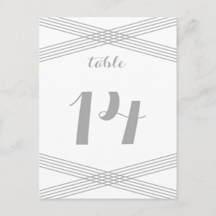 Carte postale de table moderne Grey