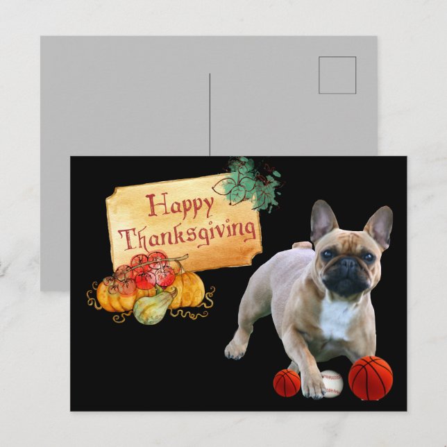 Carte postale de Thanksgiving (Devant / Derrière)