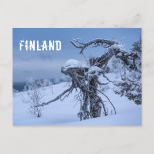 Carte postale de touriste de la Finlande