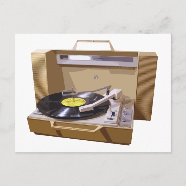 Carte postale de tourne-disque (Devant)