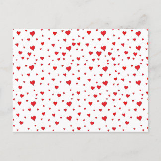 Carte postale de tous les cœurs rouges