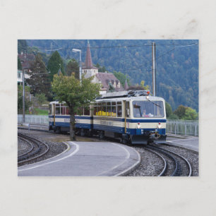 Carte postale de train suisse