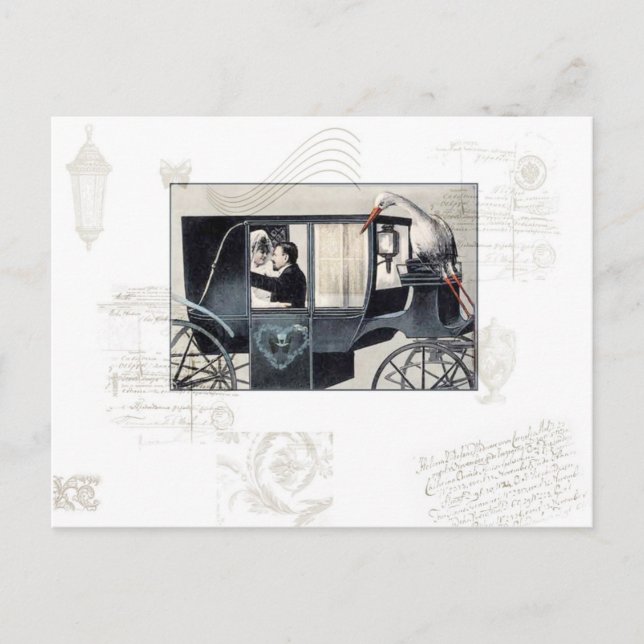 Carte postale de transport Mariage (Devant)