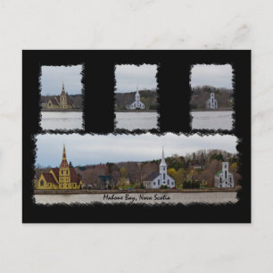 Carte postale de trois églises