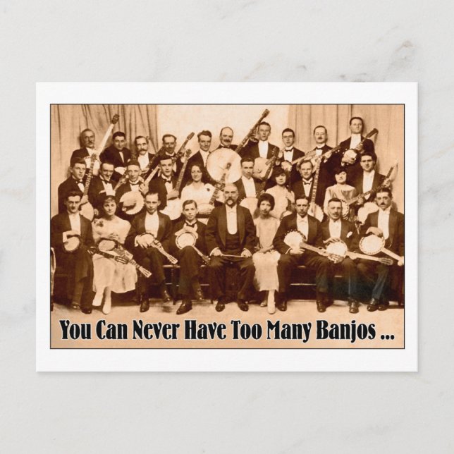 Carte postale de Trop de banjos (Devant)