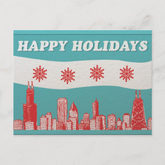 Carte postale de vacances de Chicago