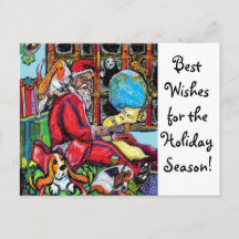 Carte postale de vacances de GGBR - Père Noël et