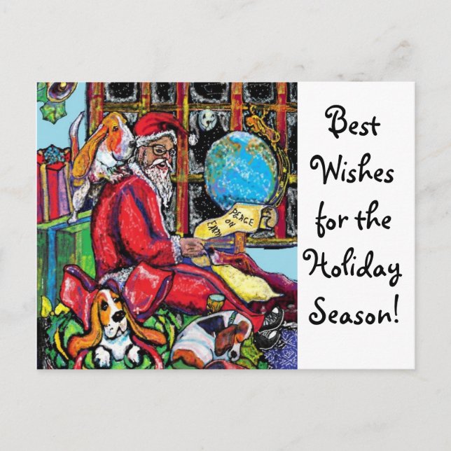 Carte postale de vacances de GGBR - Père Noël et (Devant)