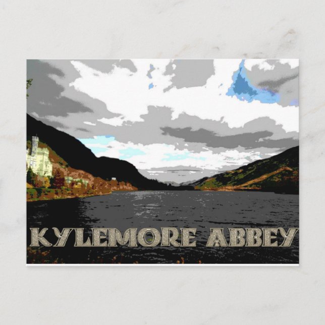 Carte postale de vacances de l'abbaye de Kylemore (Devant)