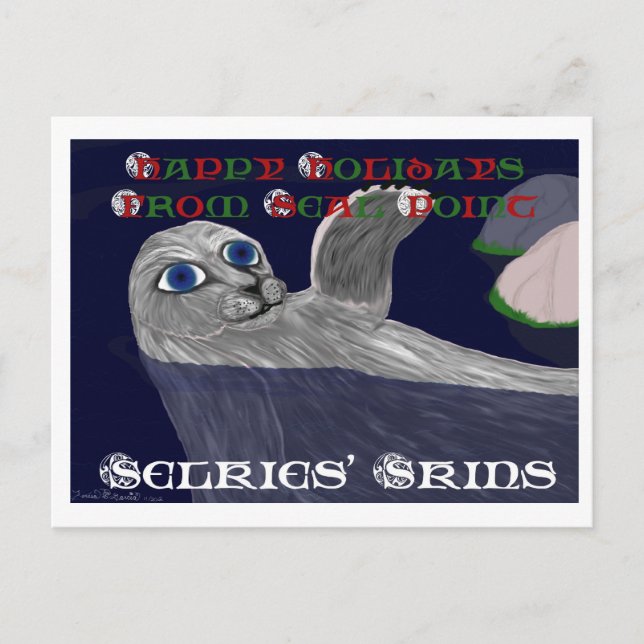 Carte postale de vacances des peaux de Selkies (Devant)