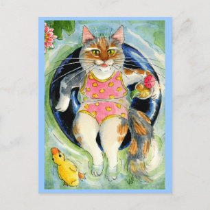 Carte postale de vacances d'été, vous souhaitant d