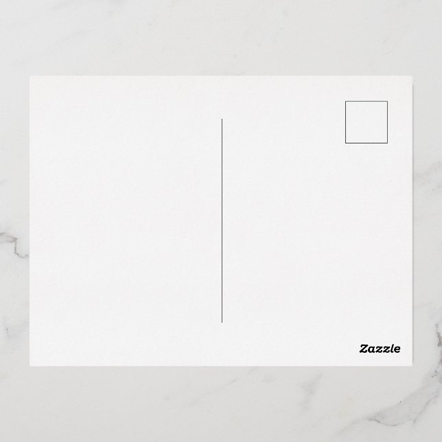 Carte postale de vacances en aluminium (Verso)