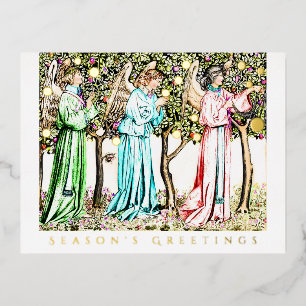 Carte Postale De Vacances En Aluminium Angles Vintage Floral Remix Real