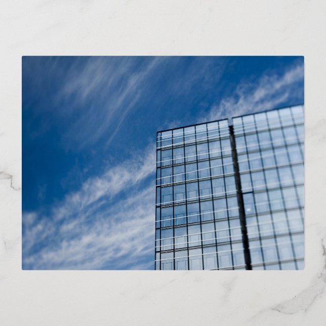 Carte Postale De Vacances En Aluminium Architecture moderne à déplacement incliné (Recto)