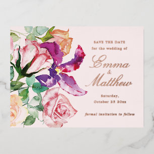 Carte Postale De Vacances En Aluminium Boho Rustic Garden Wedding