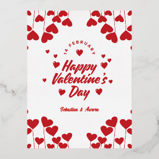 Carte Postale De Vacances En Aluminium "Captured by Your Love" – Elegant Modern Valentine