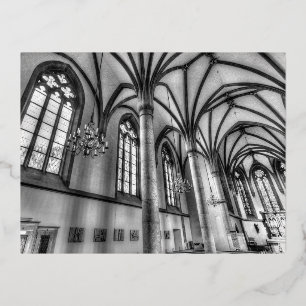 Carte Postale De Vacances En Aluminium Cathédrale de Vaduz Liechtenstein