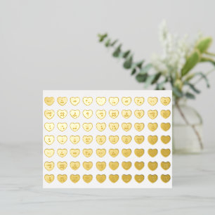 Carte Postale De Vacances En Aluminium Cute girly fun conversation personnalisée bonbons 