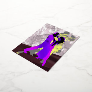 Carte Postale De Vacances En Aluminium Danseurs de tango argentin