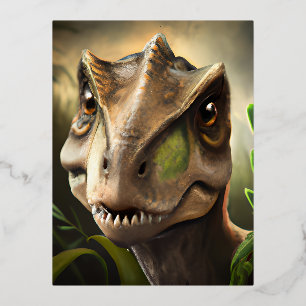 Carte Postale De Vacances En Aluminium Dinosaure Graphique