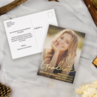 Diplômé tendance Script superposer photo personnal