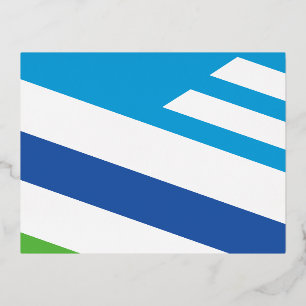 Carte Postale De Vacances En Aluminium Drapeau de Dayton, Ohio