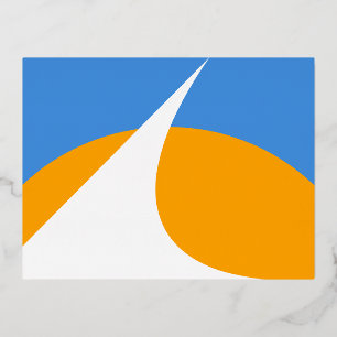 Carte Postale De Vacances En Aluminium Drapeau de Redding, Californie