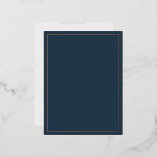 Carte Postale De Vacances En Aluminium Elegance Classic texte basé sur le vrai papier Inv