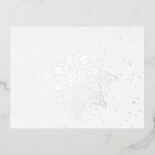 Carte Postale De Vacances En Aluminium Elégant lac de neige Real