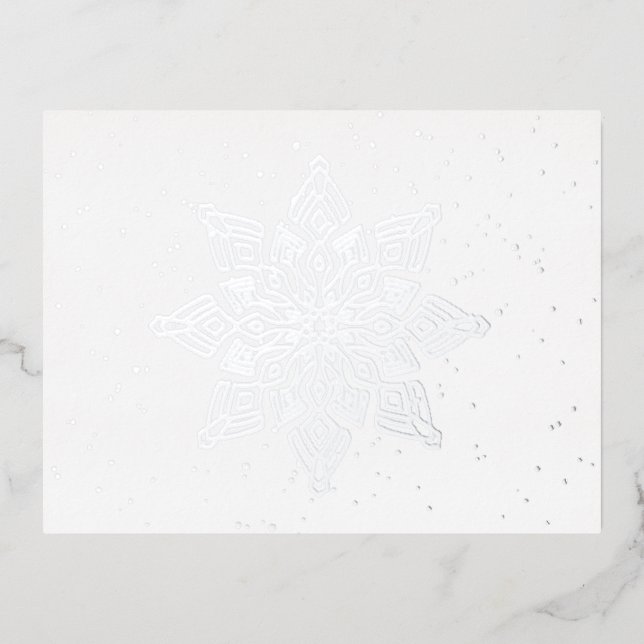 Carte Postale De Vacances En Aluminium Elégant lac de neige Real (Recto)