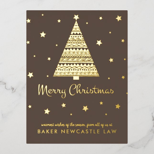Carte Postale De Vacances En Aluminium Entreprise Entreprise Joyeux Noël (Recto)