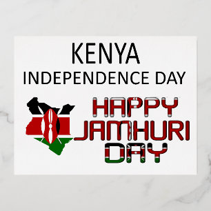 Carte Postale De Vacances En Aluminium Joyeuse fête de l'Indépendance : Spécial Kenya Jam