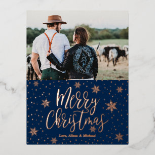 Carte Postale De Vacances En Aluminium Joyeux Noël   Photo Bonjour à tous