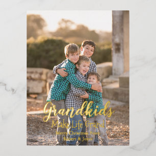 Carte Postale De Vacances En Aluminium Les petits font la vie grand
